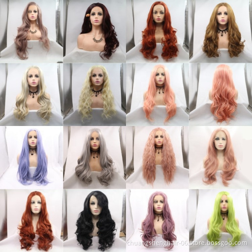 Wholesale cheap High quality Lace Front Synthetic Hair Wigs Perruque Tresse Long Box Braided synthetic Lace Wigs For Black Women